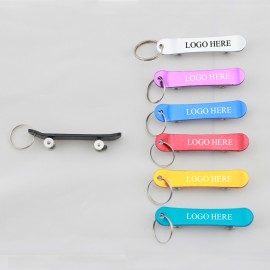 Skateboard Shaped Bottle Opener with Logo  Skateboard Shaped Bottle Opener with Logo