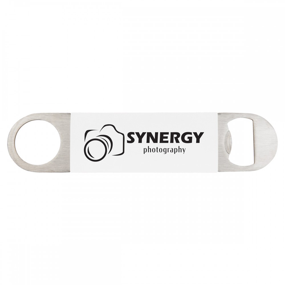 Custom White Silicone & Stainless Steel Bottle Openers