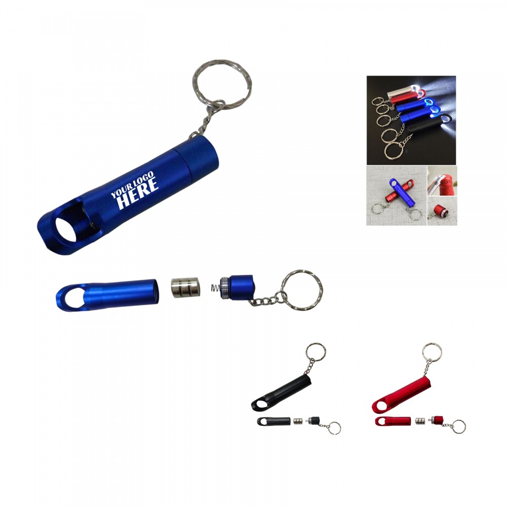 LED Aluminum Alloy Mini Bottle Opener with Logo