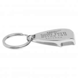 "Elite" Laser Engraved Bottle Opener Metal Keyholder (Overseas) with Logo