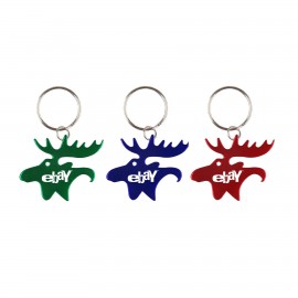 Custom Moose Shape Bottle Opener Key Chain  Custom Moose Shape Bottle Opener Key Chain
