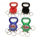 Bottle Opener w/Key Chain & Split Ring with Logo