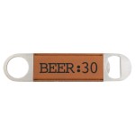Rawhide Leatherette Bottle Opener with Logo