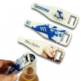 Stainless Steel Bottle Shaped Opener with Logo