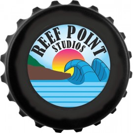Custom Sublimated Magnetic Bottle Cap Shape Opener with Logo  Custom Sublimated Magnetic Bottle Cap Shape Opener with Logo