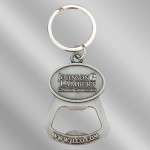 Cast Metal Key Ring Bottle Opener Custom Printed