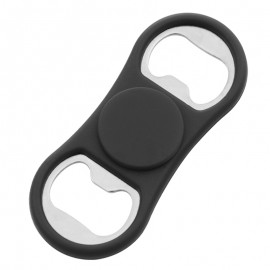 Extend A Fun Fidget Spinner Bottle Opener (Black) with Logo