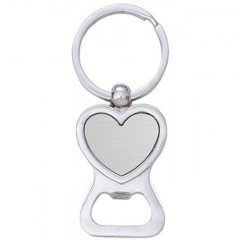 Customized Heart Shape Bottle Opener Keychain