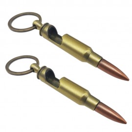 Bullet Bottle Opener Keychain with Logo