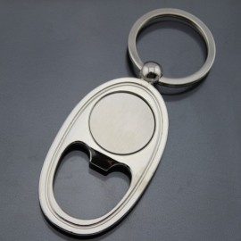 Ellipse Bottle Opener Keychain with Logo