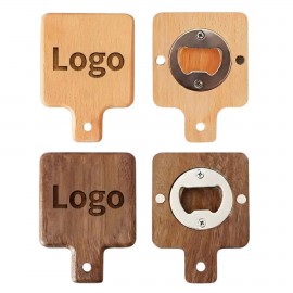 Promotional Square Magnetic Wooden Bottle Opener