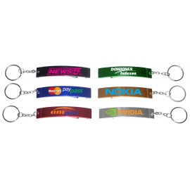 Jumbo Size Plain Bottle Opener w/ Key Chain (Large Quantities) with Logo