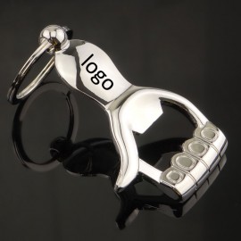 Customized Quality Hand Shaped Bottle Opener w/Key Ring