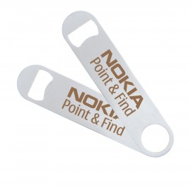 Personalized Silver Long Neck Bottle Opener (7"x1")  Personalized Silver Long Neck Bottle Opener (7"x1")