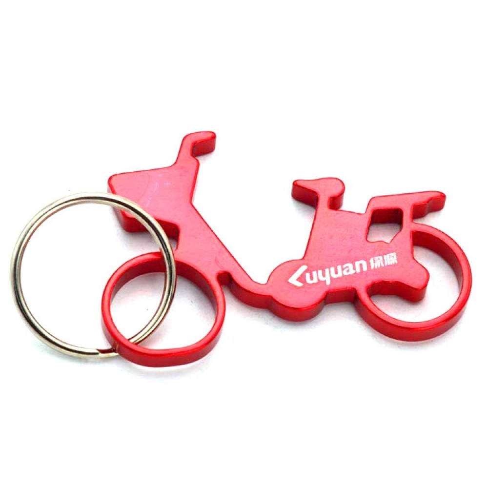 Bicycle Bike Bottle Opener Keychain with Logo