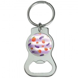 Promotional Metal Round Bottle Opener Keychain