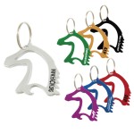 Horse Head Bottle Opener w/ Key Ring with Logo