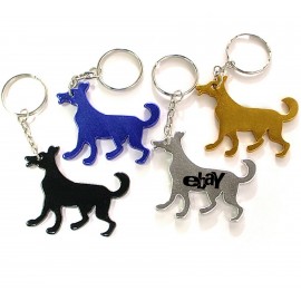 Customized Dog Shape Bottle Opener w/Key Chain (2"x1 ?)
