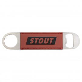 Personalized Rose Leatherette Bottle Opener