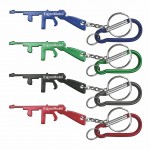 Promotional Rifle Shape Bottle Opener Key Chain & Carabiner
