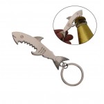Shark Shaped Bottle Opener Keychain with Logo