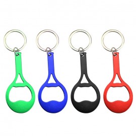 Racket Bottle Opener Keychain with Logo  Racket Bottle Opener Keychain with Logo