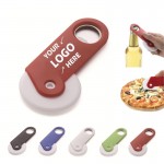 Circular Pizza Knife With Bottle Opener with Logo
