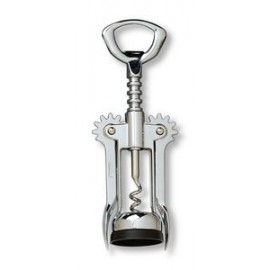 Personalized Chrome Plated Wing Corkscrew w/Open Spiral Worm