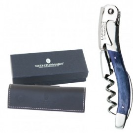 Laguiole Tradition Blue Stamina Handle with Logo  Laguiole Tradition Blue Stamina Handle with Logo