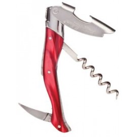 Laguiole Millesime Corkscrew w/Red Marble Handle with Logo  Laguiole Millesime Corkscrew w/Red Marble Handle with Logo