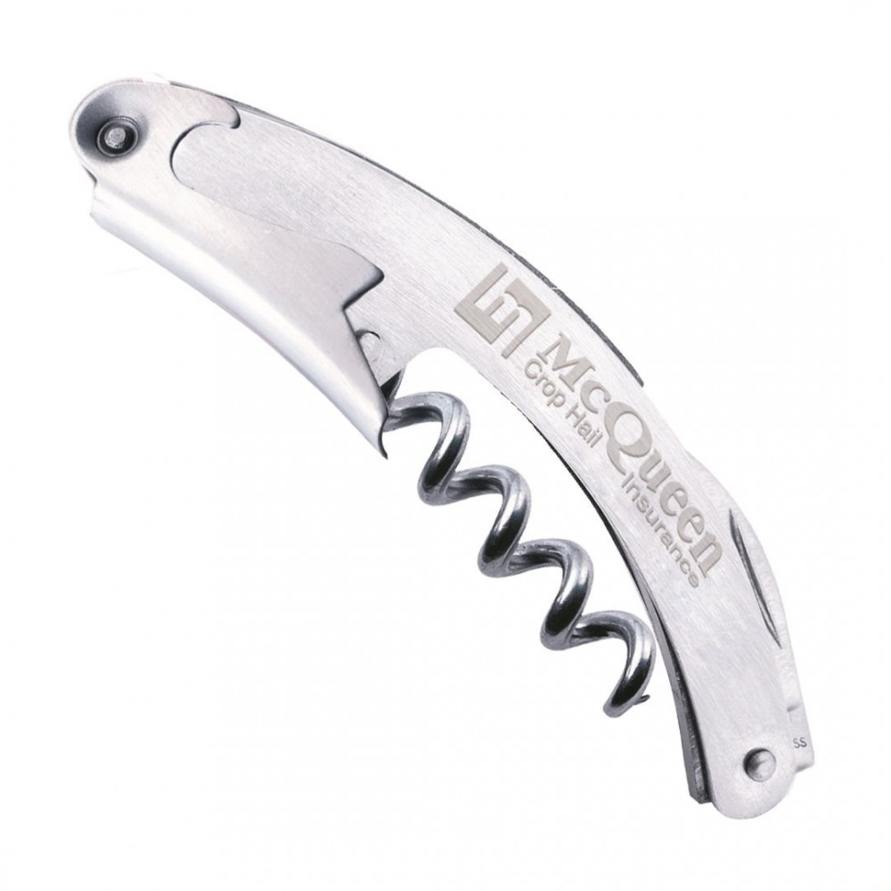 Curve Wine Opener with Logo Curve Wine Opener with Logo