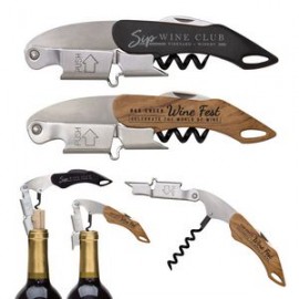 Double Hinged Wine Key Corkscrew with Logo  Double Hinged Wine Key Corkscrew with Logo