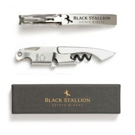 Prestige Pocket Corkscrew by Coutale Sommelier with Logo