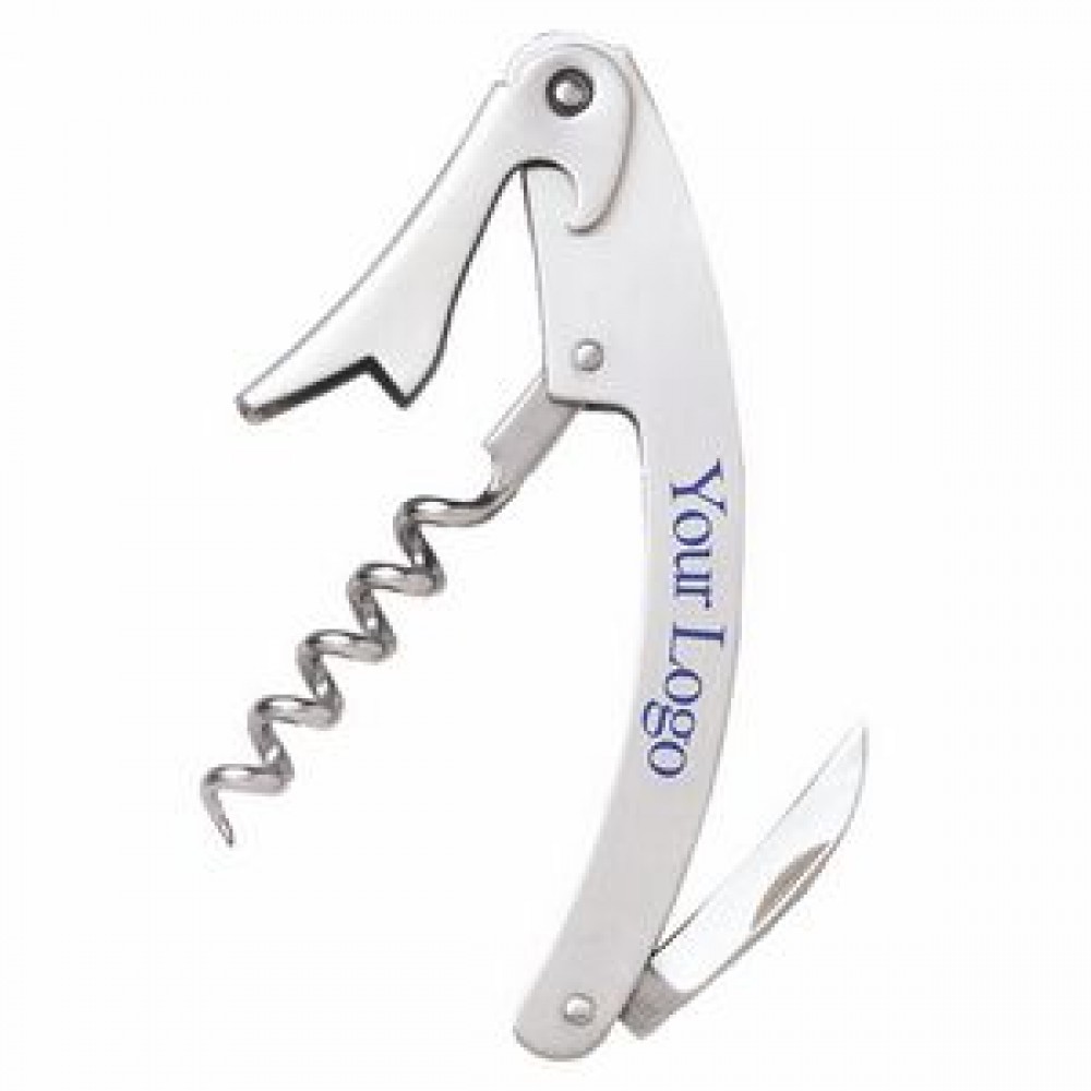 Promotional Curved Stainless Steel Corkscrew