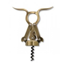 Empire Double-Lever Corkscrew w/Antique Finish with Logo  Empire Double-Lever Corkscrew w/Antique Finish with Logo