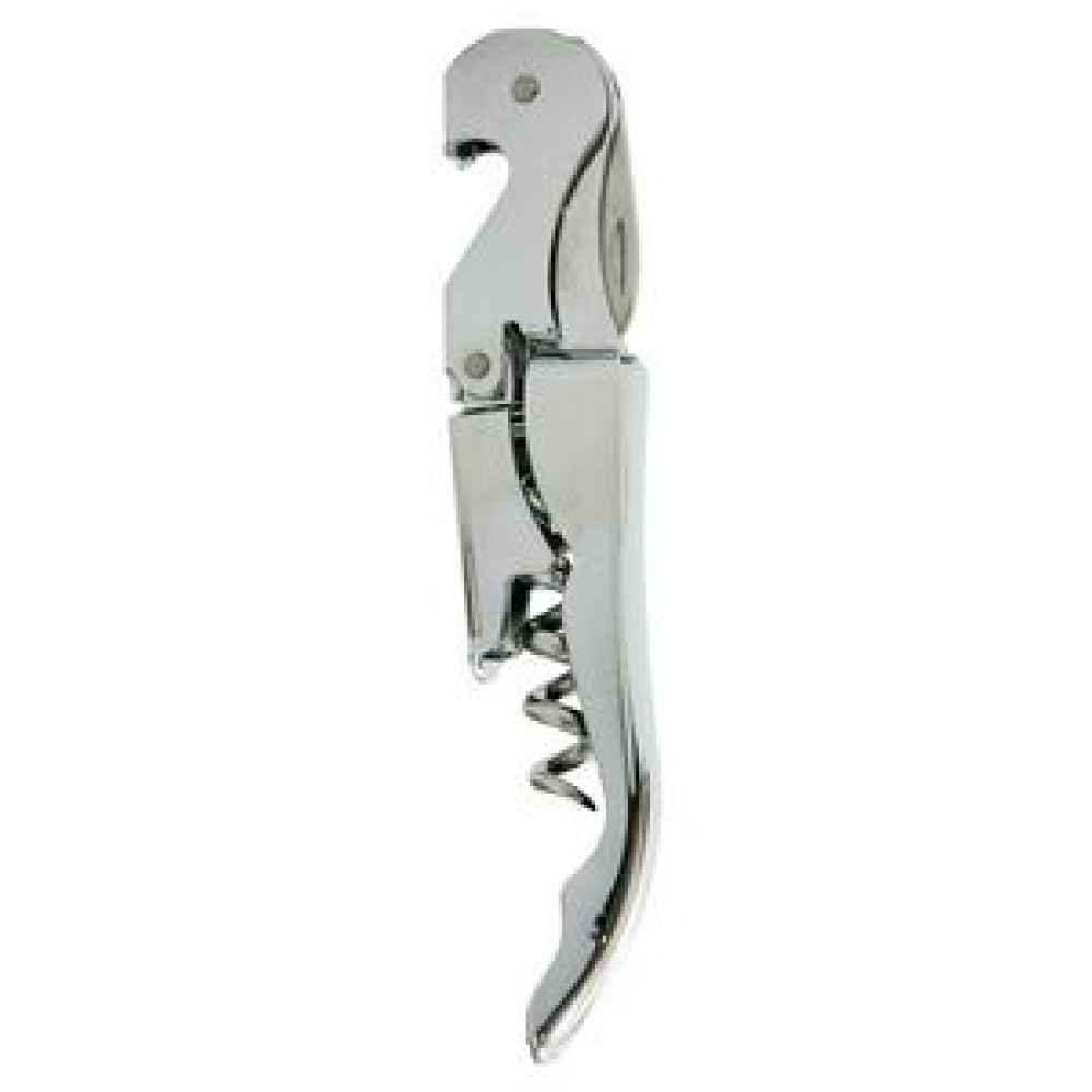 Personalized Duo-Lever Chrome Plated Corkscrew