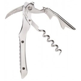 Castello Italian Corkscrew w/Natural Aluminum Handle with Logo