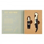 Customized Corkscrew Opener and Pourer Gift Set