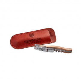 Olea Waiter's Corkscrew with Olivewood Handle with Logo  Olea Waiter's Corkscrew with Olivewood Handle with Logo