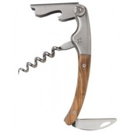 Personalized Clos Laguiole Waiter's Corkscrew w/Juniper Wood Handle  Personalized Clos Laguiole Waiter