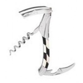 Laguiole En Aubrac Waiter's Corkscrew w/Ebony & Ivory Inlaid Handle with Logo  Laguiole En Aubrac Waiter's Corkscrew w/Ebony & Ivory Inlaid Handle with Logo