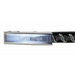 Laguiole Black Horn Corkscrew w/Slide Wood Box with Logo