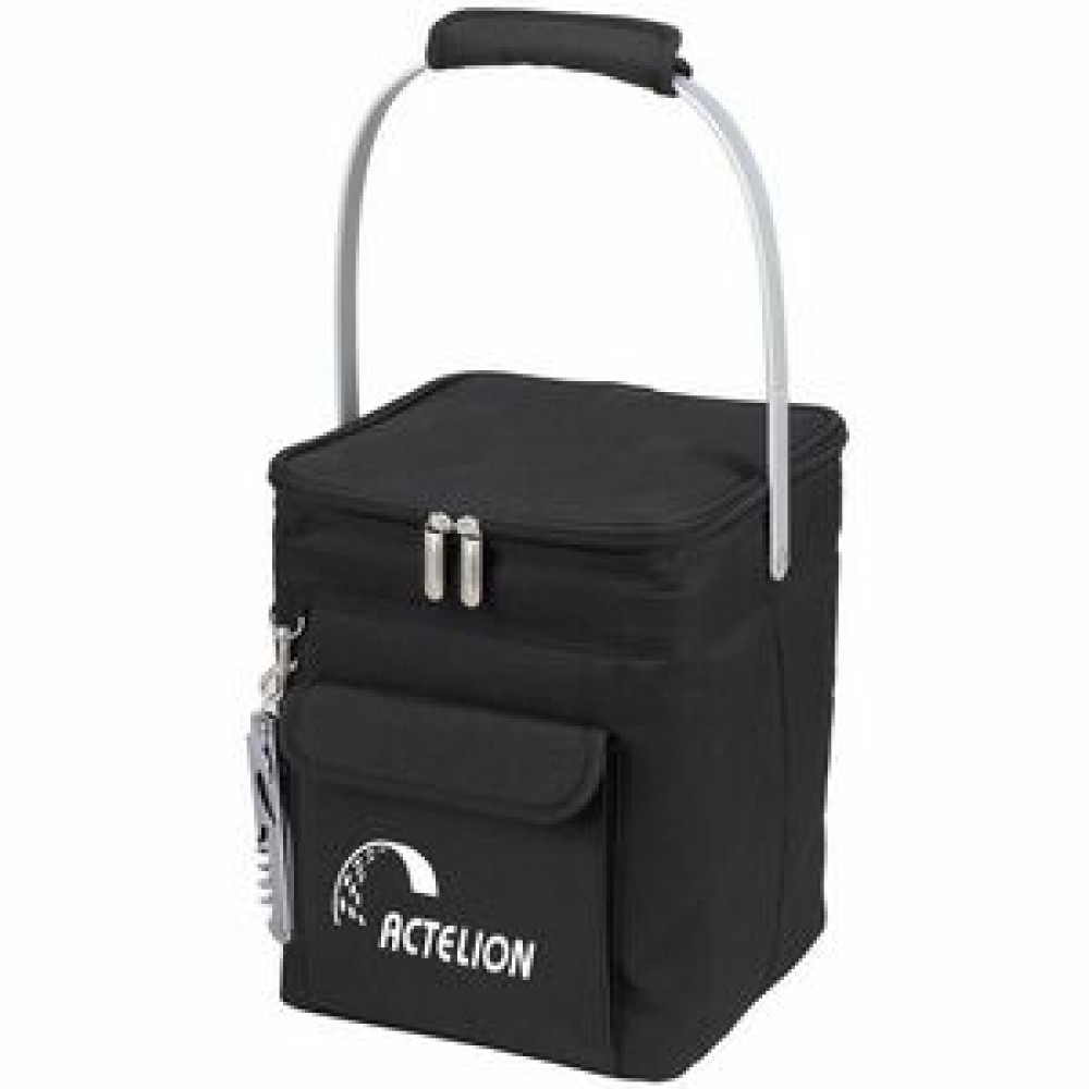 Multi Purpose Beverage Cooler with 4 Bottle Capacity with Logo