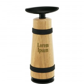 Walnut Wood Barrel Corkscrew with Logo