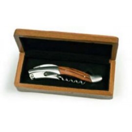 Michelangelo Waiter's Corkscrew w/Rosewood Handle with Logo