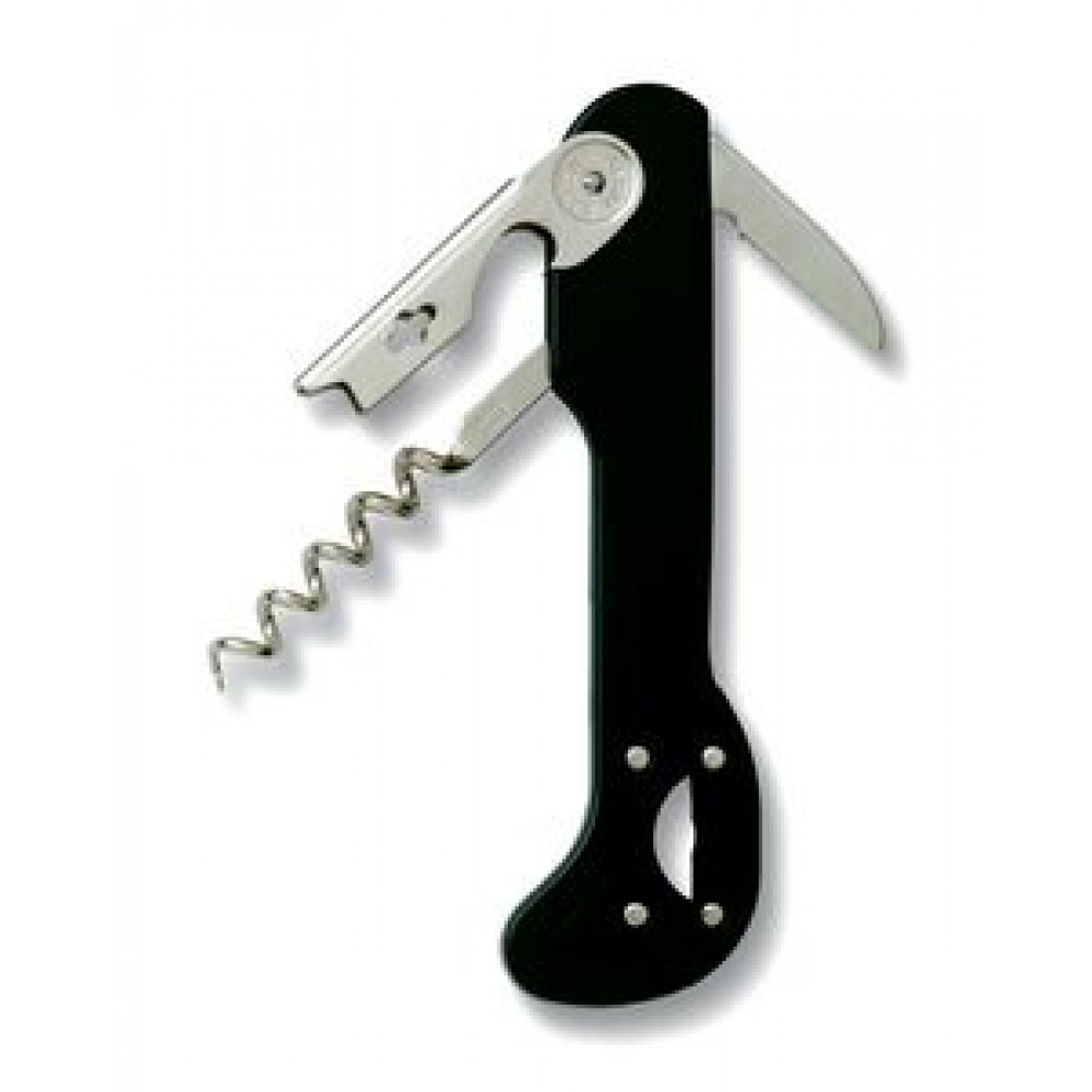 Super Boomerang Waiter's Corkscrew w/Knife Blade & Standard Lever with Logo