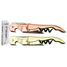 Pulltex Basic Copper Plated Waiters Corkscrew (Rose Gold) with Logo