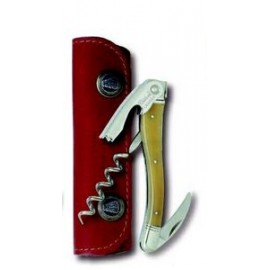 Personalized Chateau Laguiole Waiter's Corkscrew w/Brown Horn Handle  Personalized Chateau Laguiole Waiter