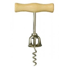 Power Corkscrew w/Beechwood Handle & Bell with Logo  Power Corkscrew w/Beechwood Handle & Bell with Logo