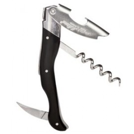 Laguiole Millesime Corkscrew w/Black Horn ABS Handle with Logo  Laguiole Millesime Corkscrew w/Black Horn ABS Handle with Logo